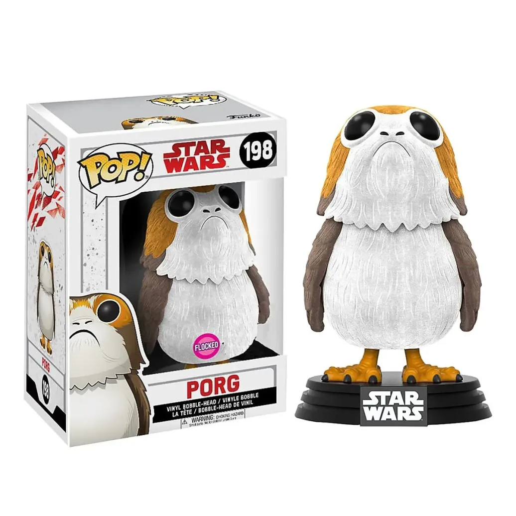 Star Wars VIII Porg POP! Flocked Figur 9 cm