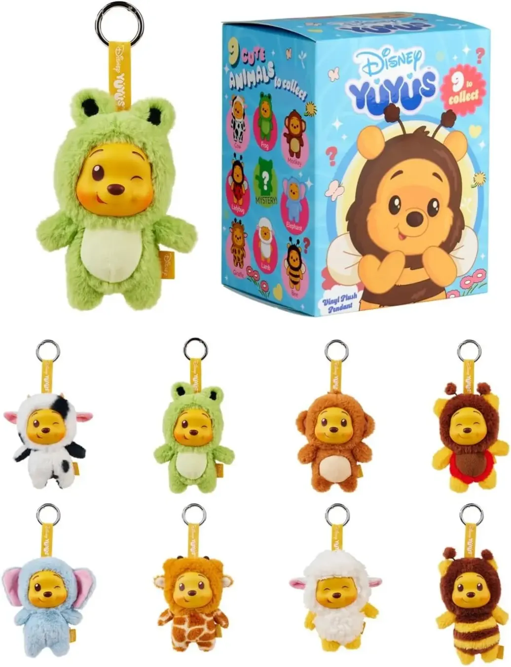 YuYus Disney Winnie Puuh Plüsch Schlüsselanhänger Blindbox 12 cm