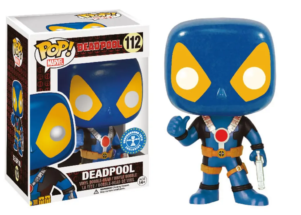 Marvel Comics Blue Deadpool Thumbs Up POP! 9 cm Exclusive