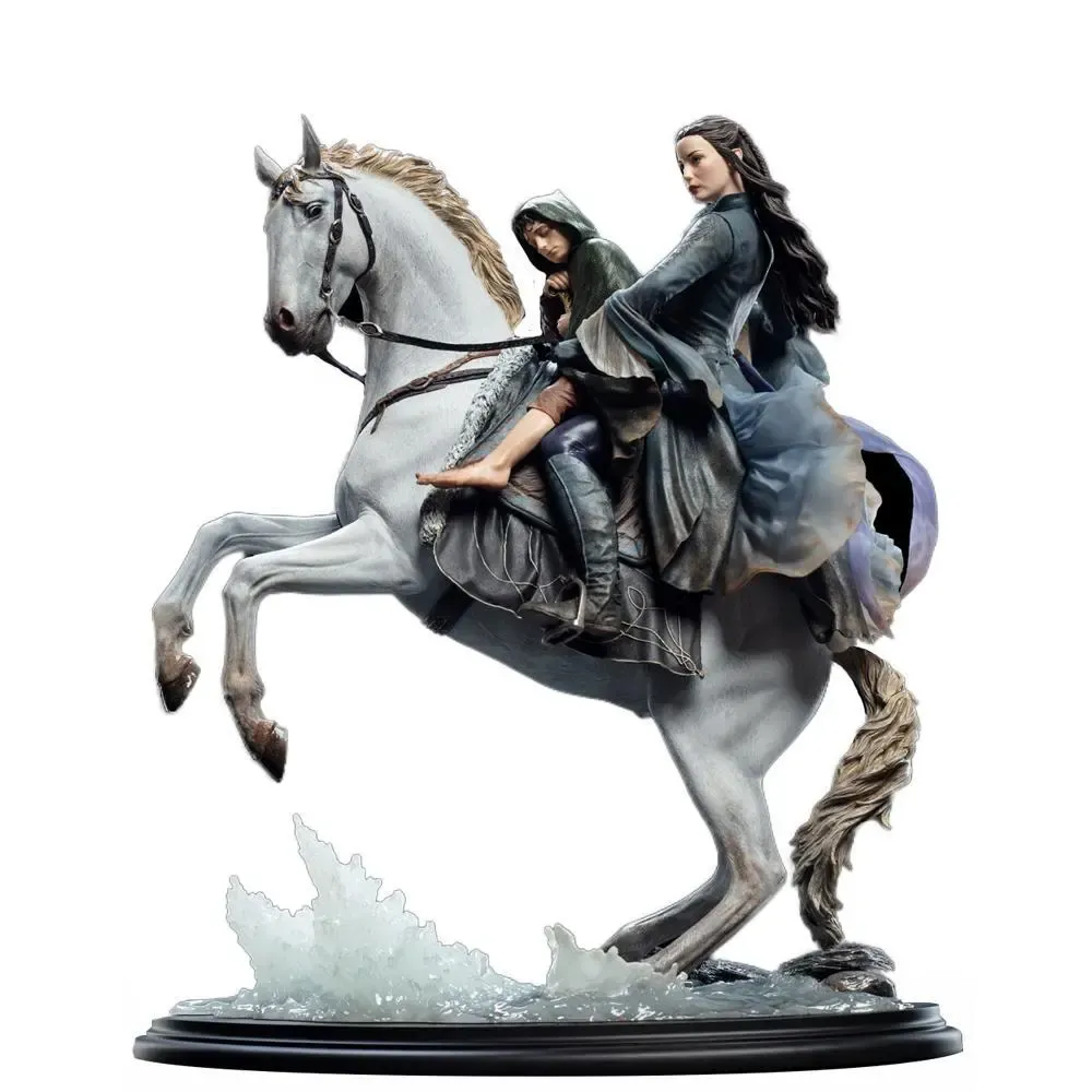 Herr der Ringe Arwen & Frodo auf Asfaloth Statue 40 cm