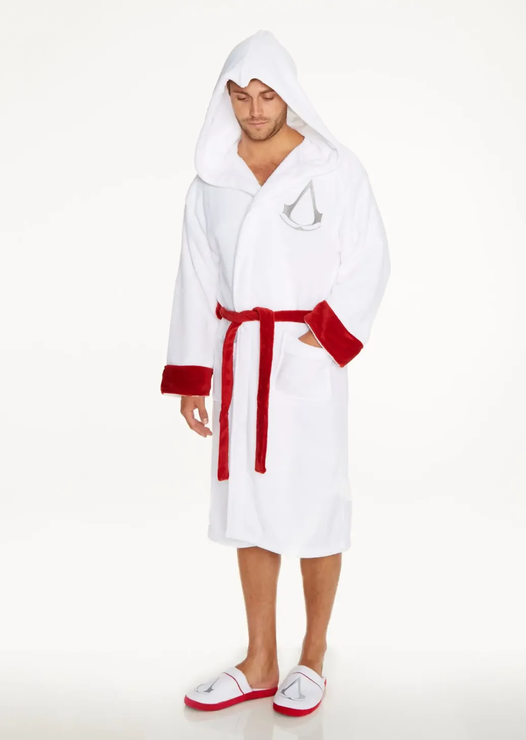 Assassins Creed Bademantel für Erwachsene Assassin White