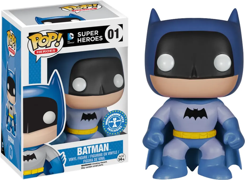 DC Comics Blue Batman POP! Figur 9 cm Exclusive
