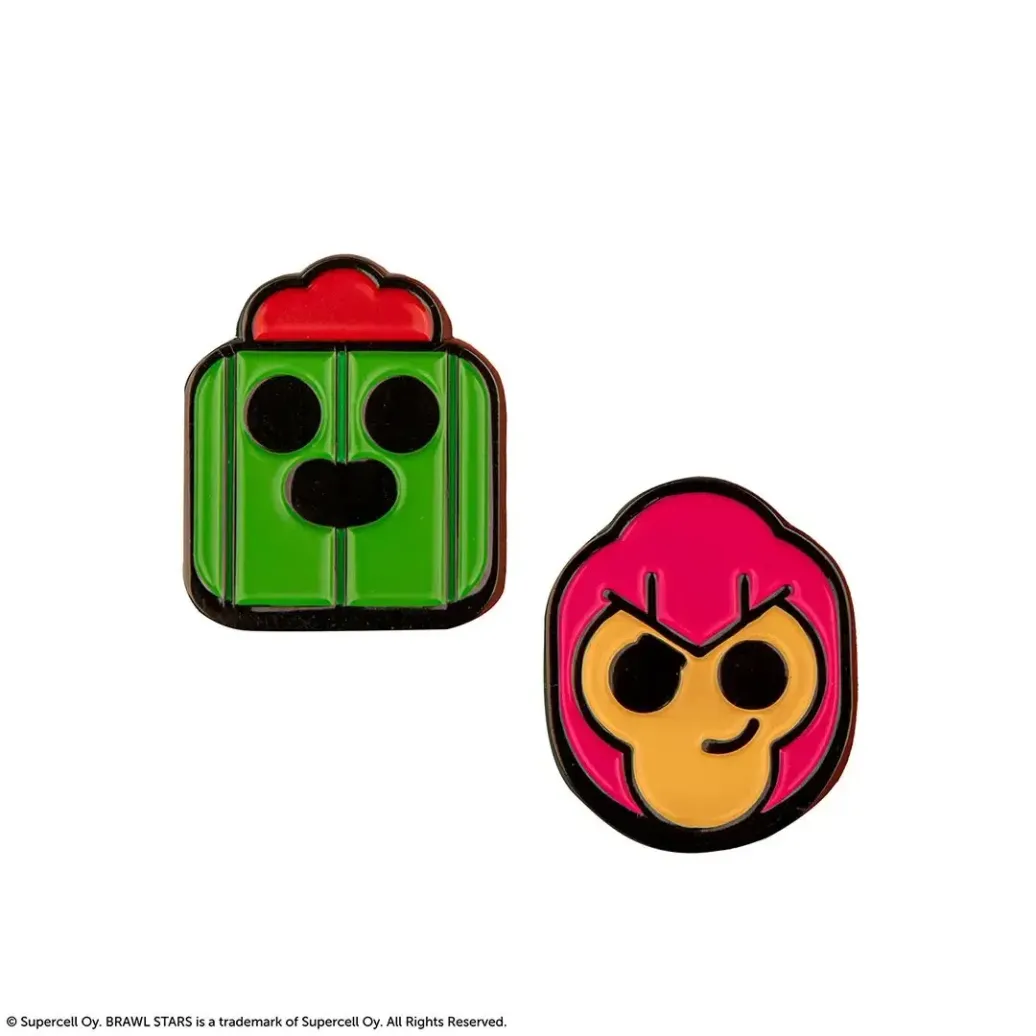 Brawl Stars Colt & Spike Pin Badge Set (2-teilig)