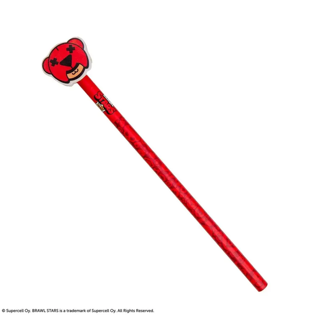 Brawl Stars Bleistift mit Radiergummi Nita - Rot
