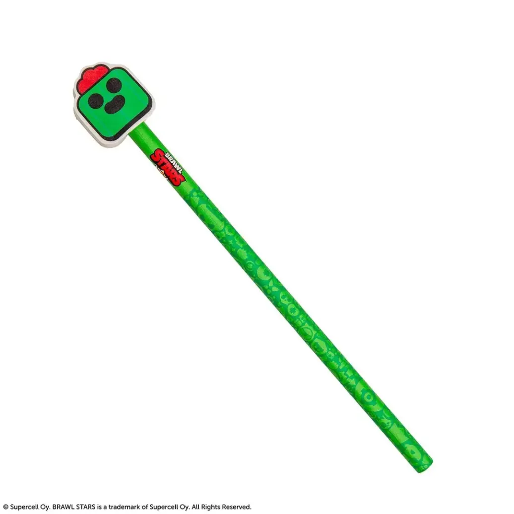 Brawl Stars Bleistift mit Radiergummi Spike - Grün