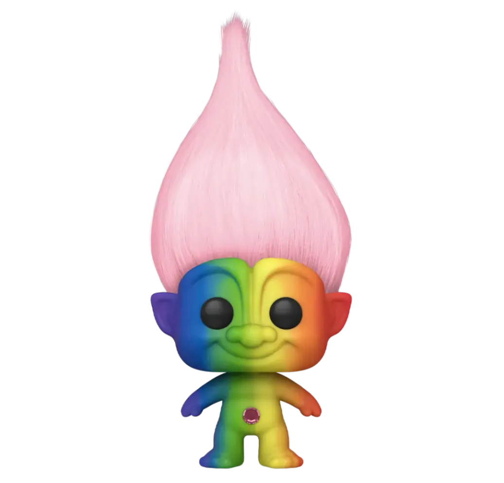 Trolls Classic Rainbow Troll POP! Pink Hair Vinyl Figur 9 cm WonderCon Exclusive
