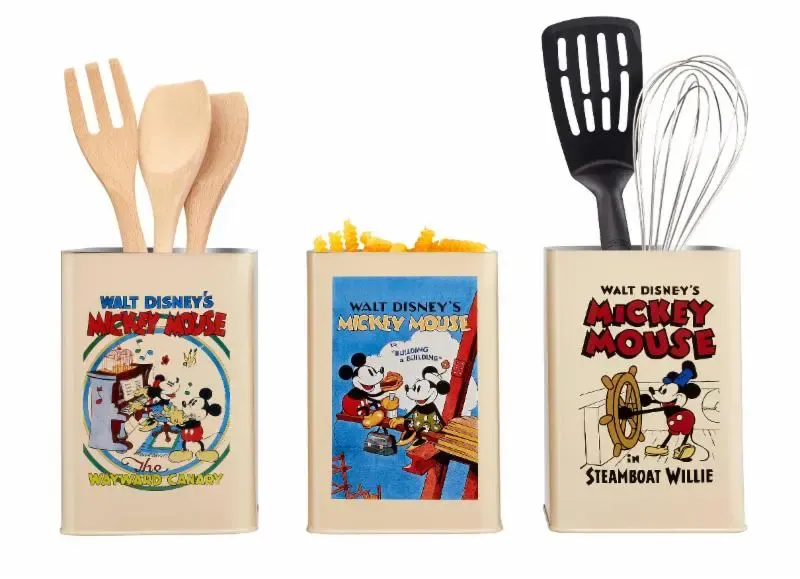 Disney Micky Maus Aufbewahrungsdosen 3er-Set Retro Posters