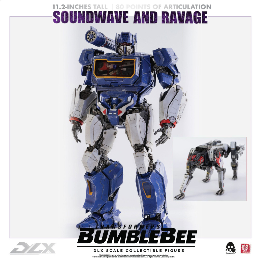 Transformers Bumblebee DLX Actionfiguren Doppelpack 1/6 Soundwave & Ravage 28 cm