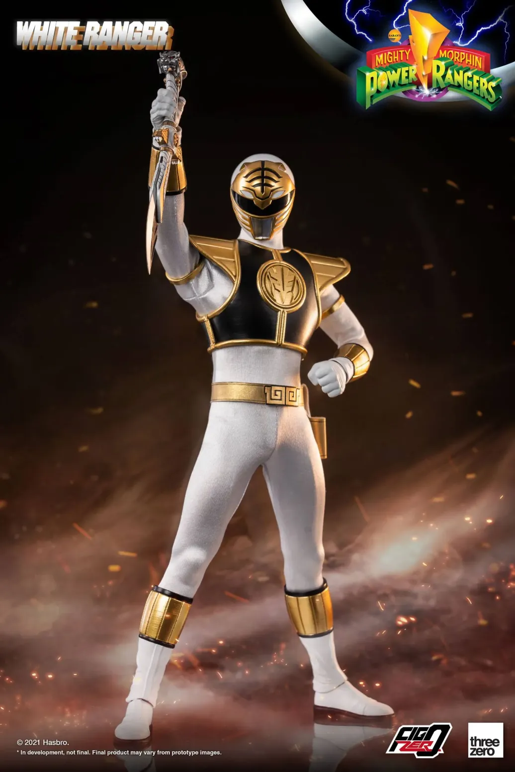 Mighty Morphin Power Rangers FigZero Actionfigur 1/6 White Ranger 30 cm