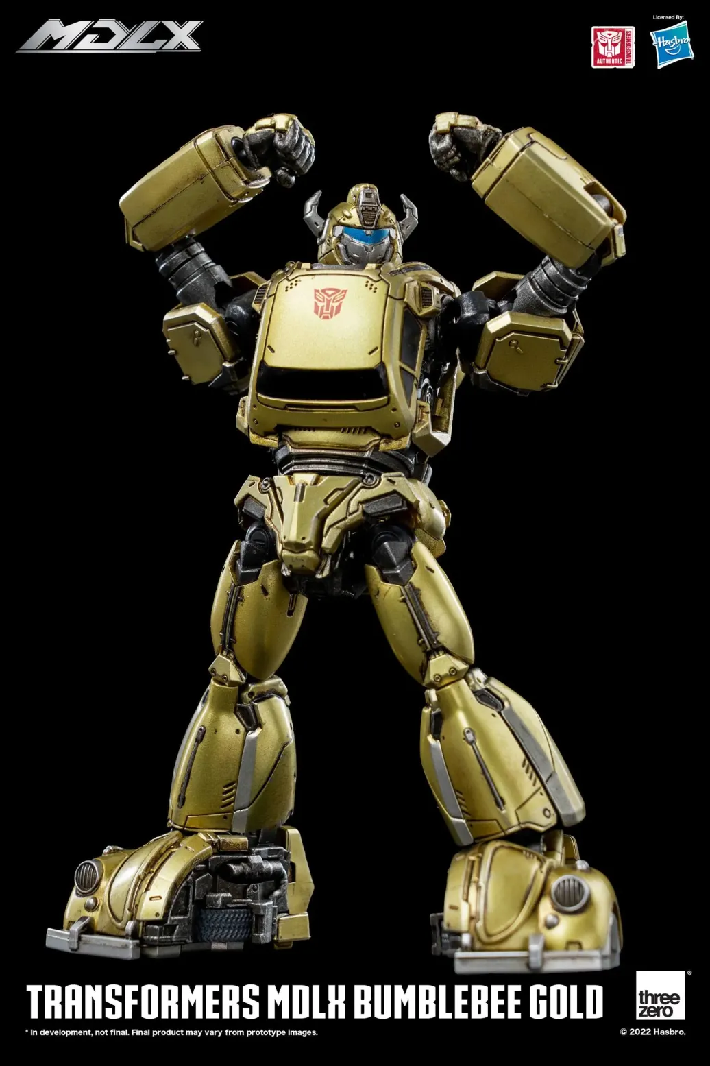 Transformers Bumblebee MDLX Actionfigur Gold Limited Edition 12 cm