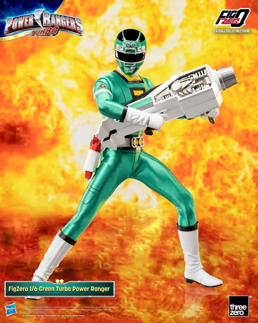 Power Rangers Turbo FigZero Actionfigur 1/6 Green Turbo Power Ranger 30 cm