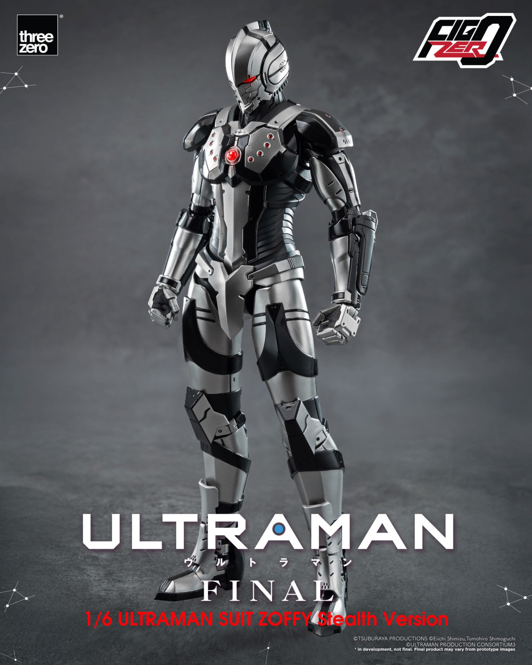 Ultraman Final FigZero Actionfigur 1/6 Ultraman Suit Zoffy Stealth Version 30 cm