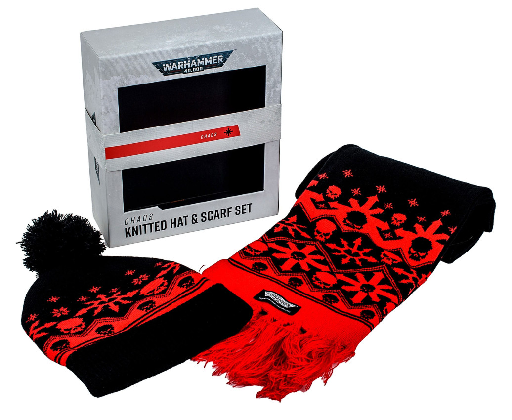 Warhammer 40K Beanie & Schal Set Chaos