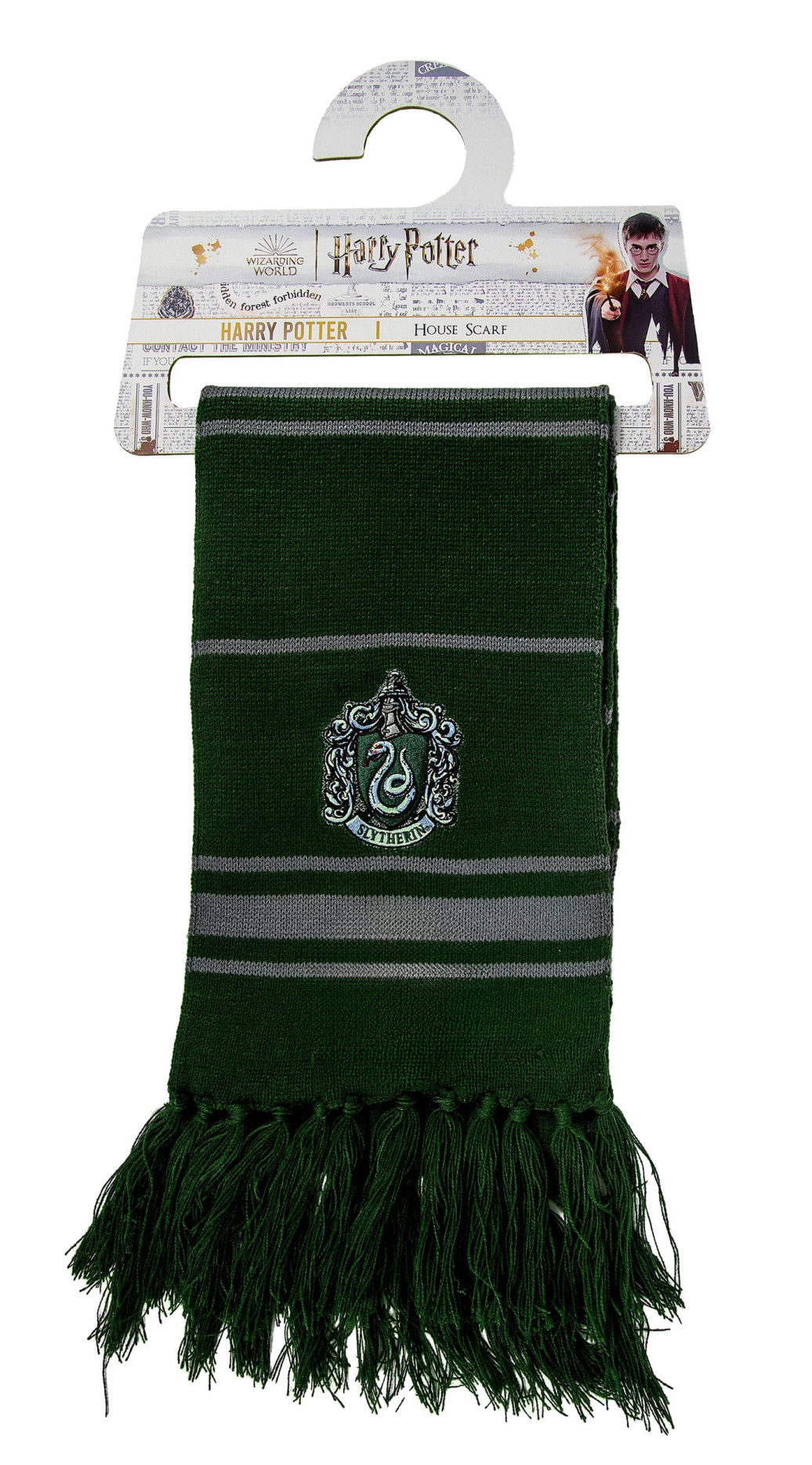 Harry Potter Schal Slytherin Thin Stripes (Hanger) 160 cm