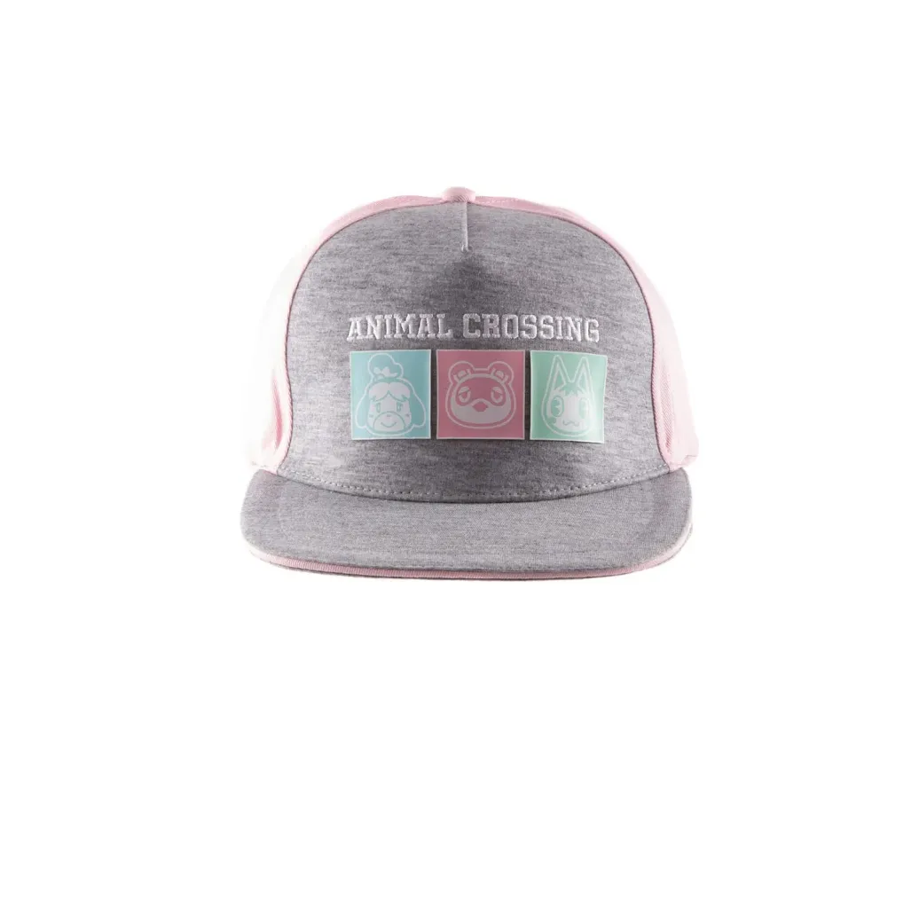 Animal Crossing Snapback Cap Pastel Squares