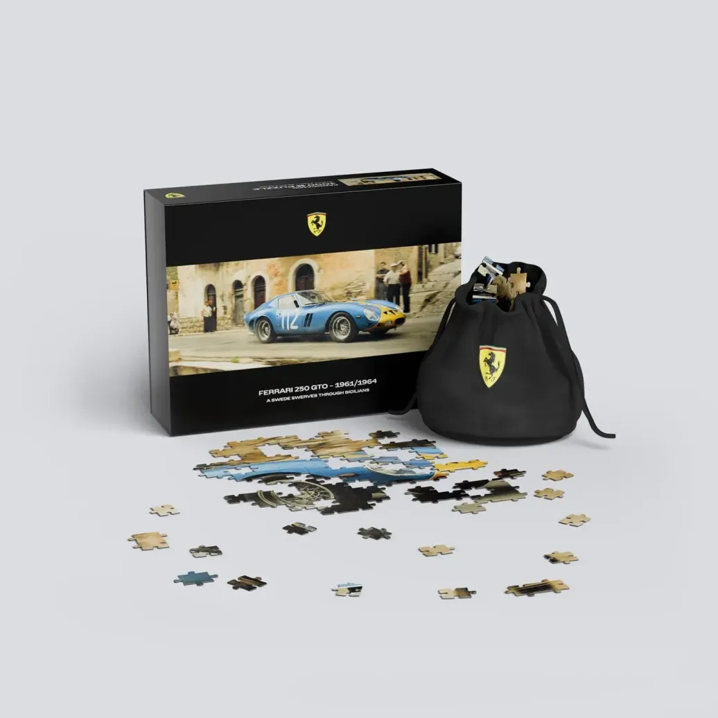 Ferrari 250GTO Premium Puzzle A Swede Swerves Through Sicilians (1000 Teile) 97 x 34 cm