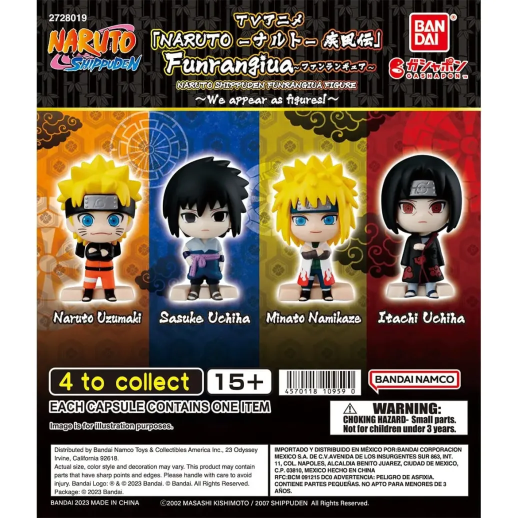 Naruto Shippuden Funrangiua Gashapon Minifiguren Blind Box Display (24)