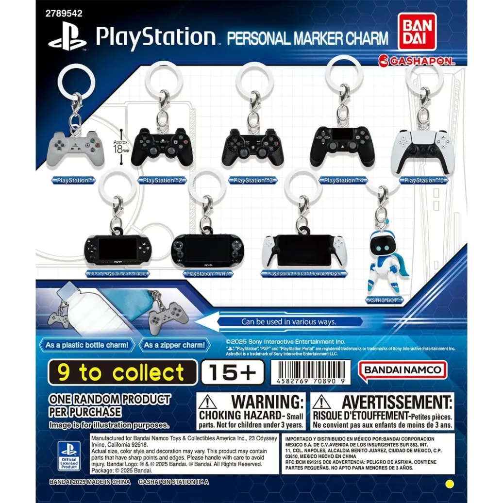 PlayStation Personal Marker Charm Gashapon Schlüsselanhänger Blind Box Display (24)