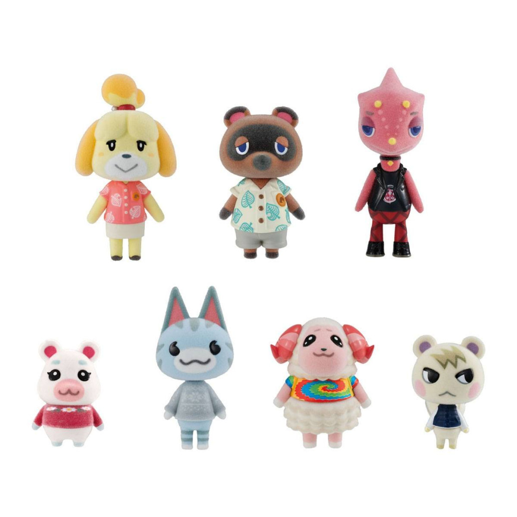 Animal Crossing: New Horizons Minifiguren 5 cm Flocked Doll Sortiment (8)