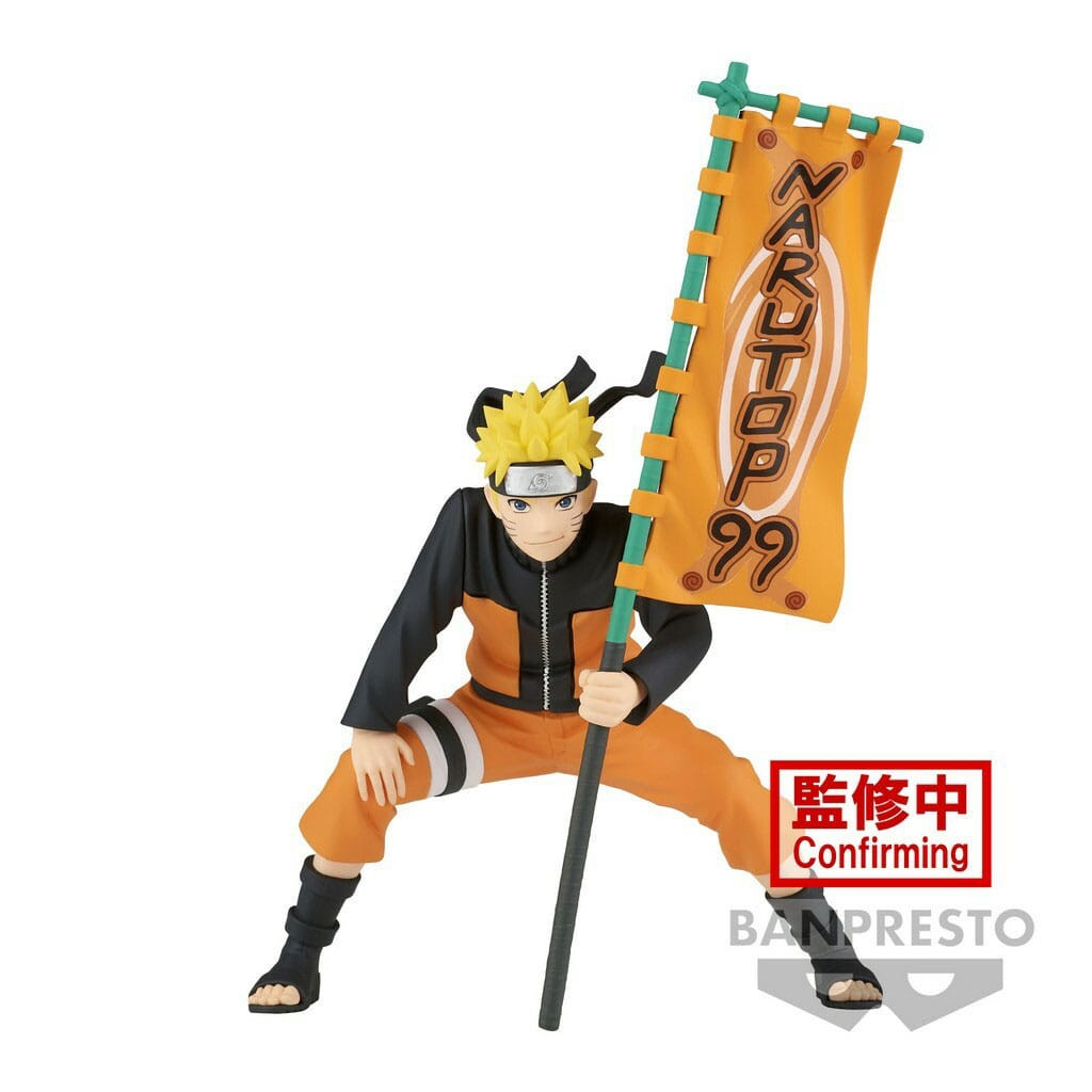 Naruto Shippuden: Naruto with Naruto 99 Flag Figure