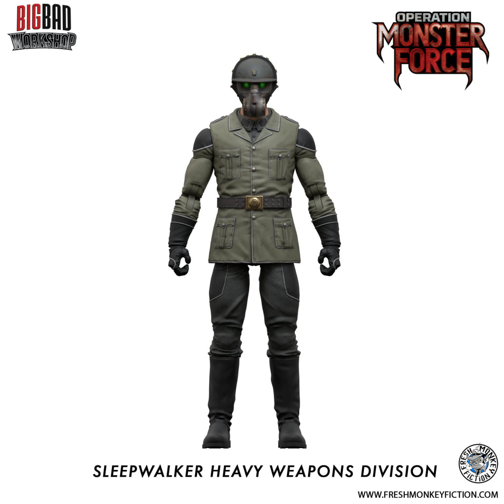 Operation: Monster Force Actionfigur 1/12 Sleepwalker Heavy Weapons Division 15 cm