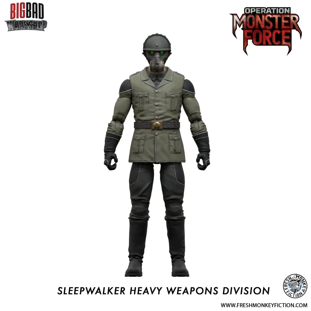 Operation: Monster Force Actionfigur 1/12 Sleepwalker Heavy Weapons Division 15 cm