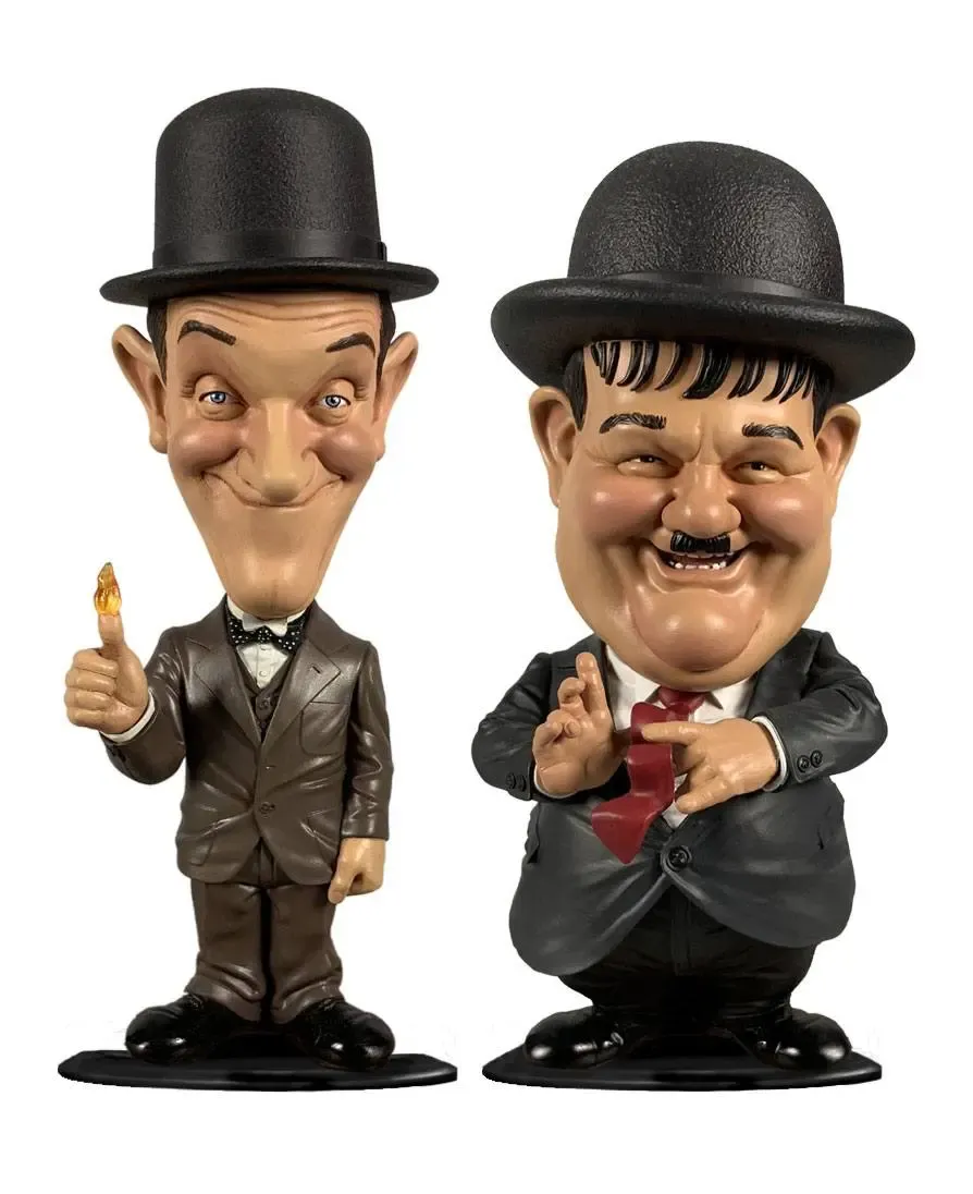 Dick und Doof Stan Laurel und Oliver Hardy Wackelkopf-Figuren Doppelpack 8 cm