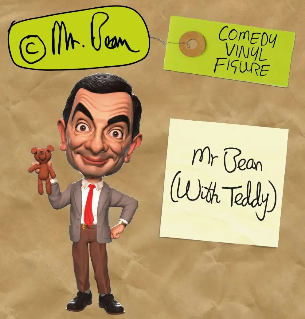 Mr Bean Comedy with Teddy Classic Vinyl Figur 18 cm