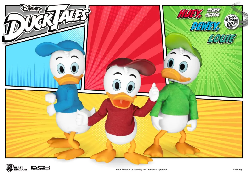 DuckTales 3er-Pack Huey, Dewey & Louie Dynamic 8ction Heroes Actionfiguren 10 cm