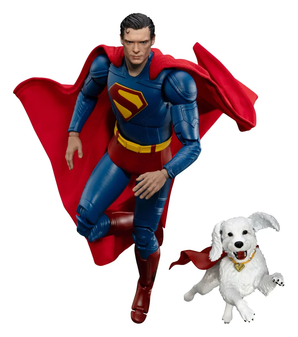 Superman (2025) Actionfigur Superman & Krypto 21 cm