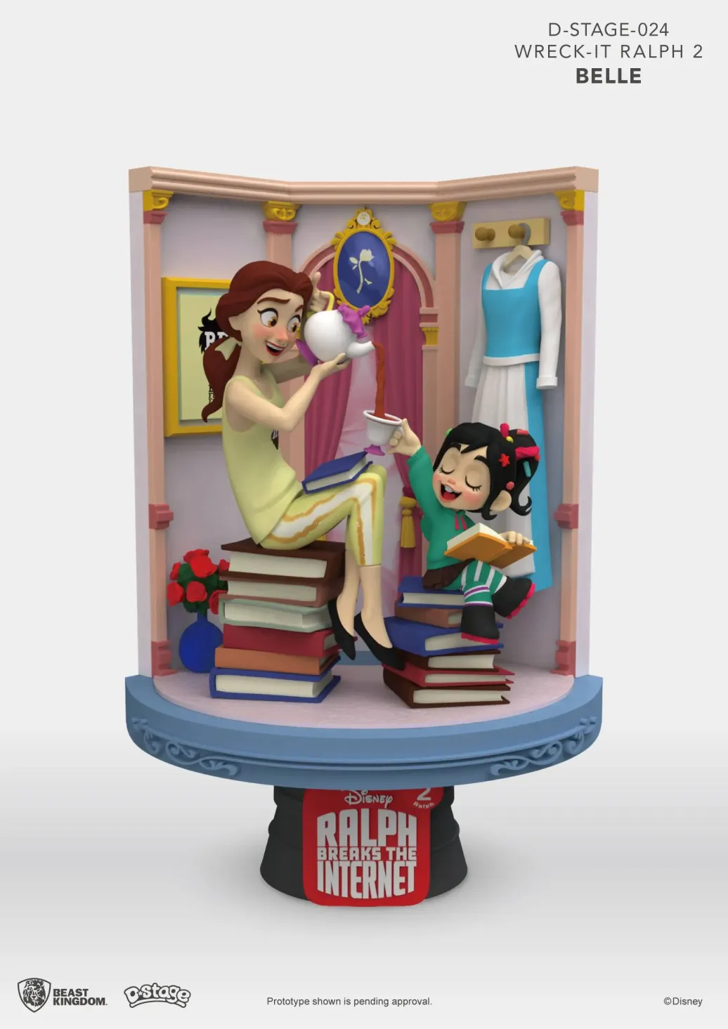 Chaos im Netz D-Stage PVC Diorama Belle & Vanellope 15 cm