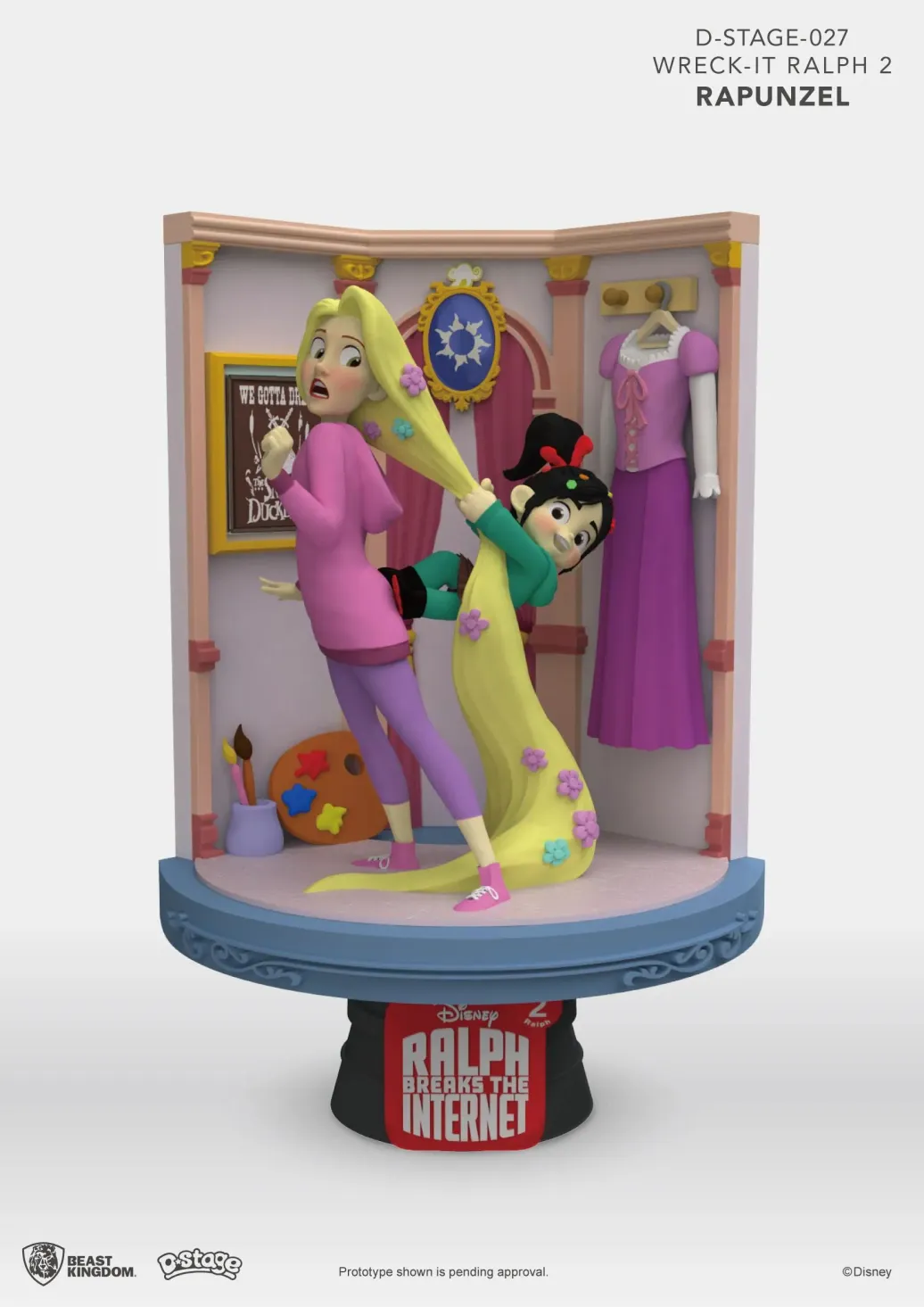 Chaos im Netz Rapunzel & Vanellope D-Stage Diorama Statue 15 cm
