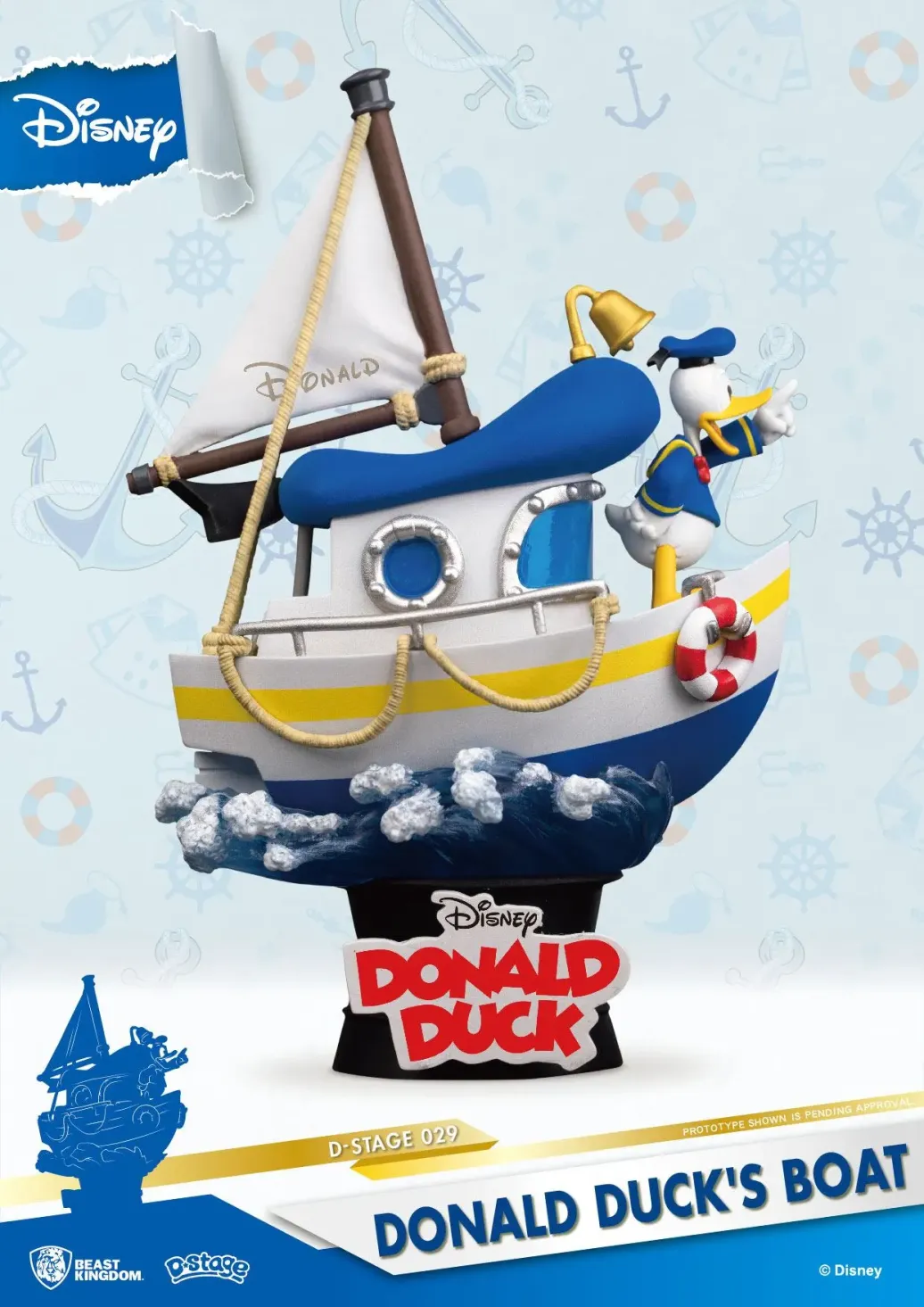 Donald Ducks Boot D-Stage Diorama Statue 15 cm