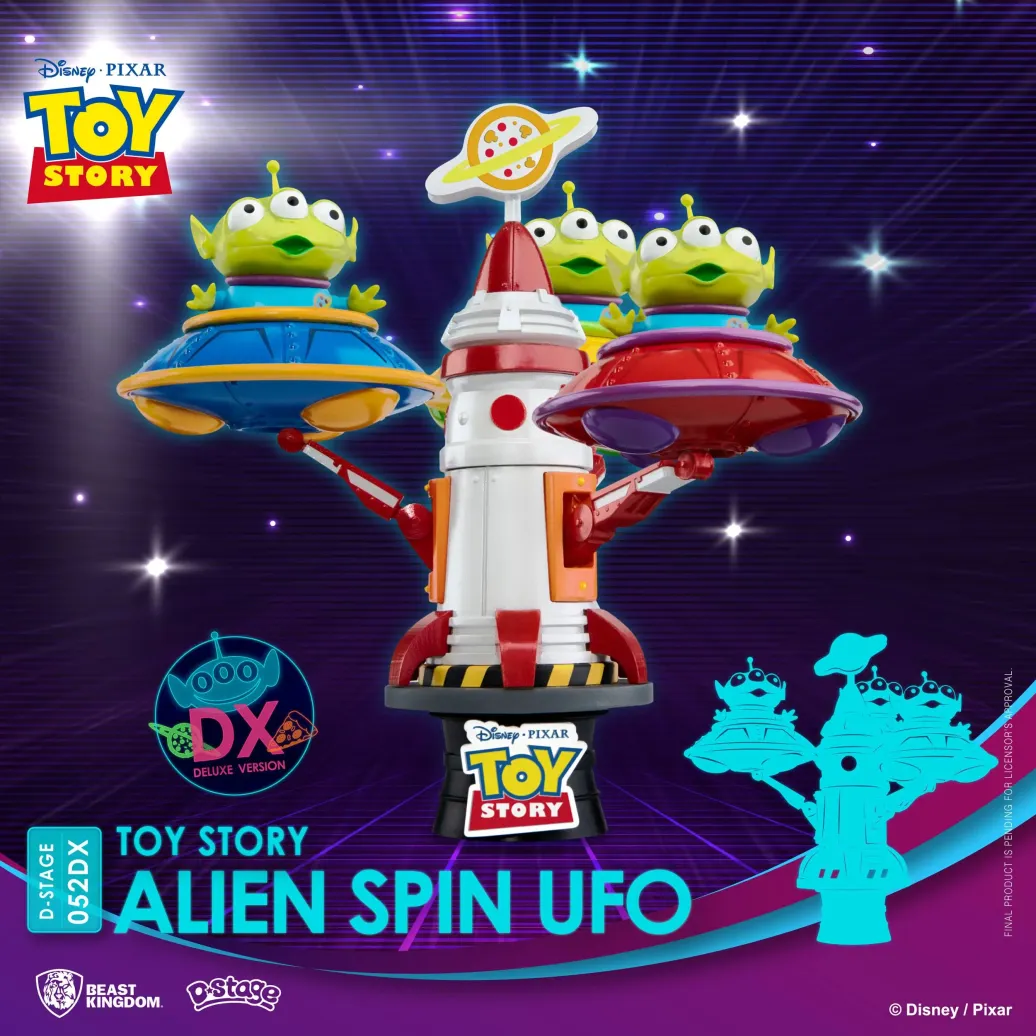 Toy Story D-Stage PVC Diorama Alien Spin Ufo 16 cm