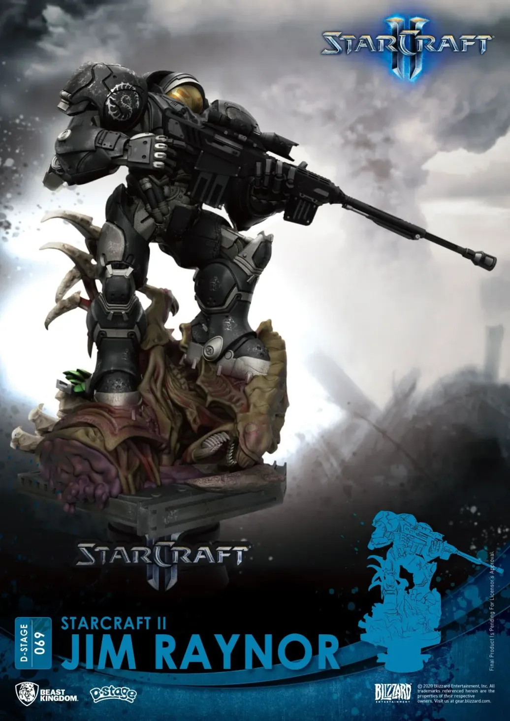 StarCraft II Jim Raynor D-Stage PVC Diorama Statue 18 cm