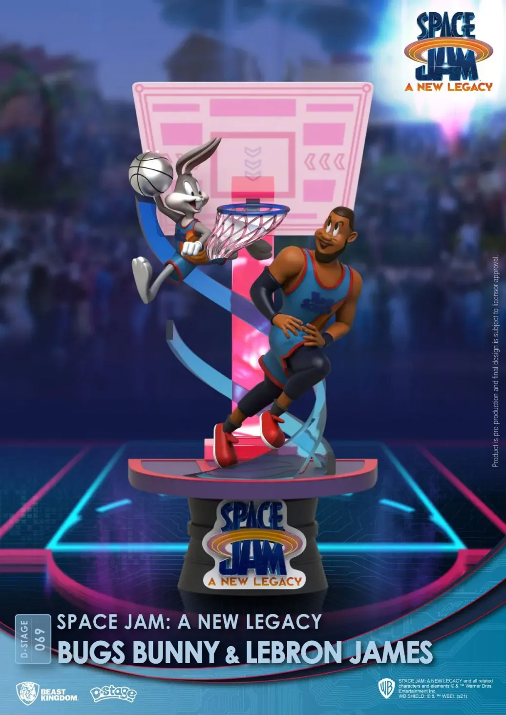 Space Jam: A New Legacy D-Stage PVC Diorama Bugs Bunny & Lebron James Standard Version 15 cm