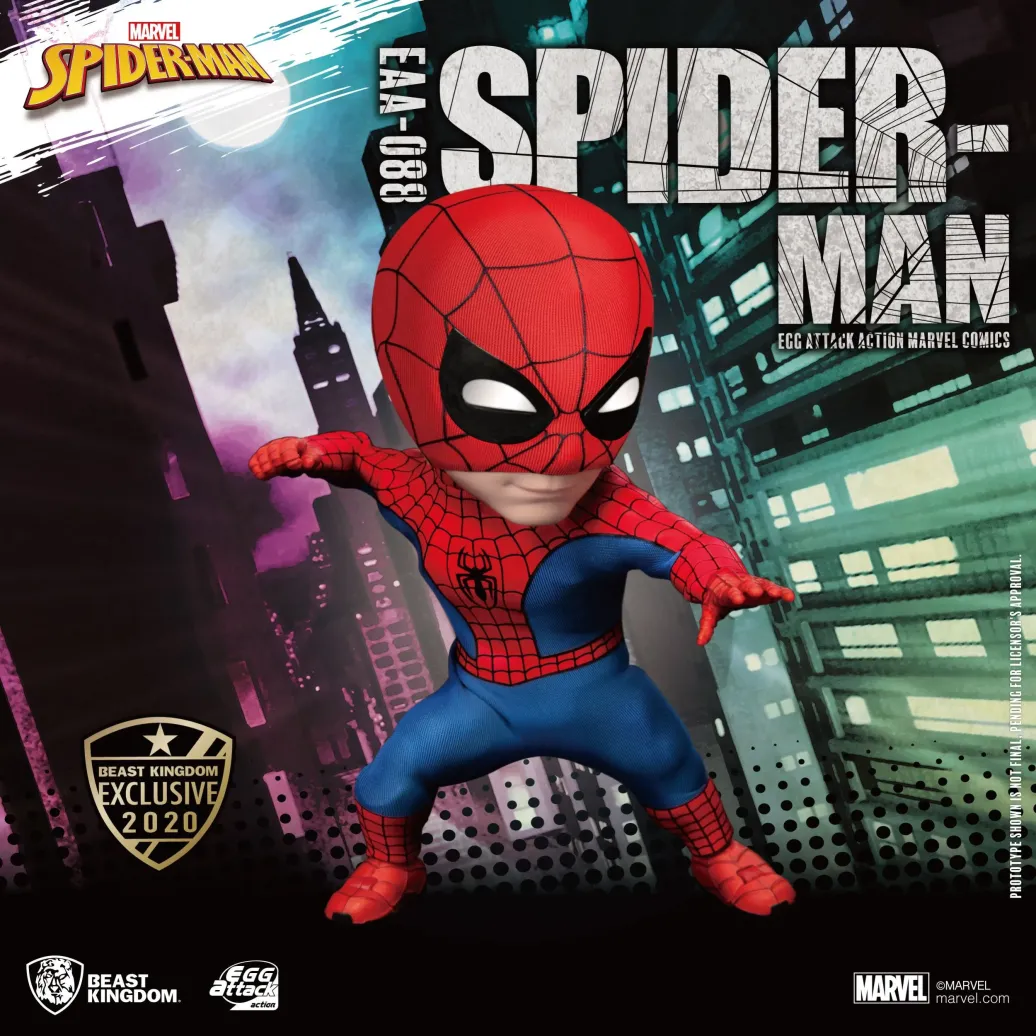 Spider-Man Peter Parker Egg Attack Actionfigur 16 cm Beast Kingdom Exclusive