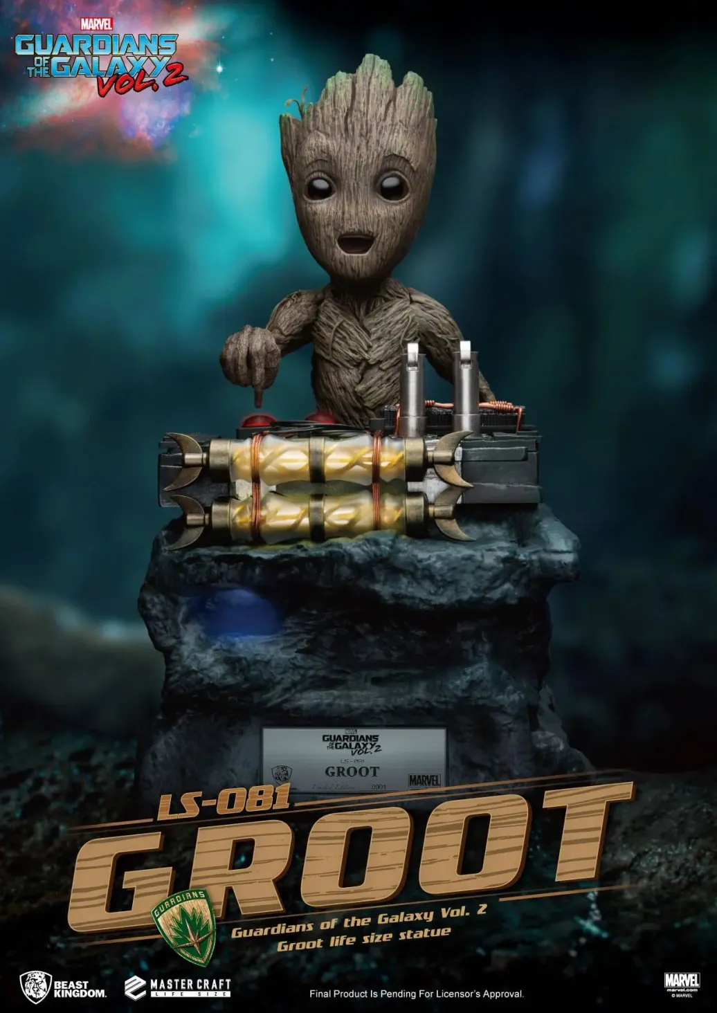 Guardians of the Galaxy 2 Baby Groot Life-Size Statue 32 cm