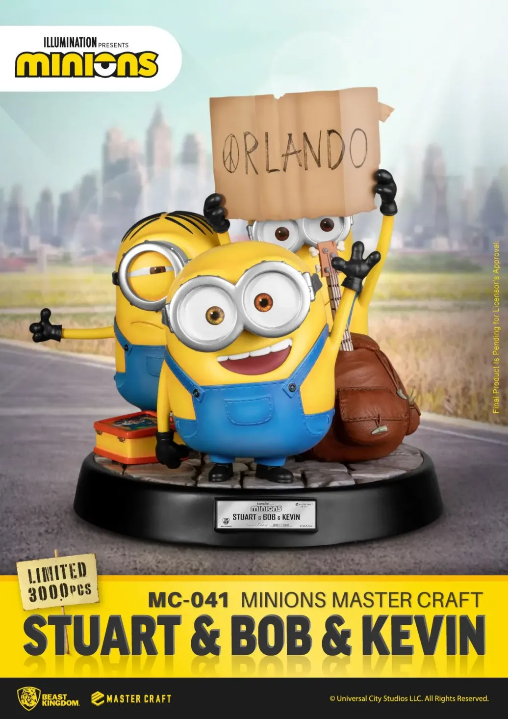 Minions Stuart & Bob & Kevin Master Craft Statue 35 cm
