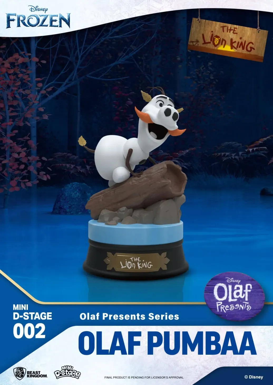 Die Eiskönigin Mini Diorama Stage PVC Statue Olaf Presents Olaf Pumba 12 cm