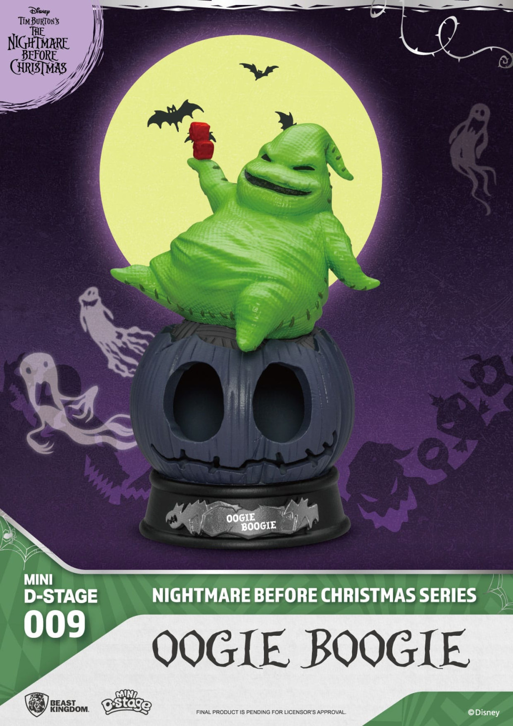 The Nightmare Before Christmas Mini Diorama Stage PVC Figur Oogie Boogie 10 cm
