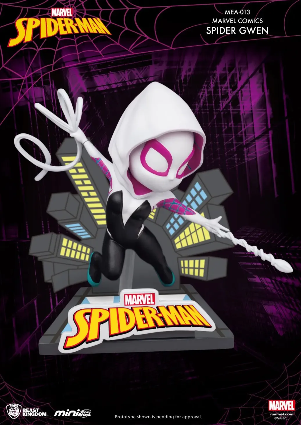 Marvel Comics Spider-Gwen Mini Egg Attack Figur 8 cm