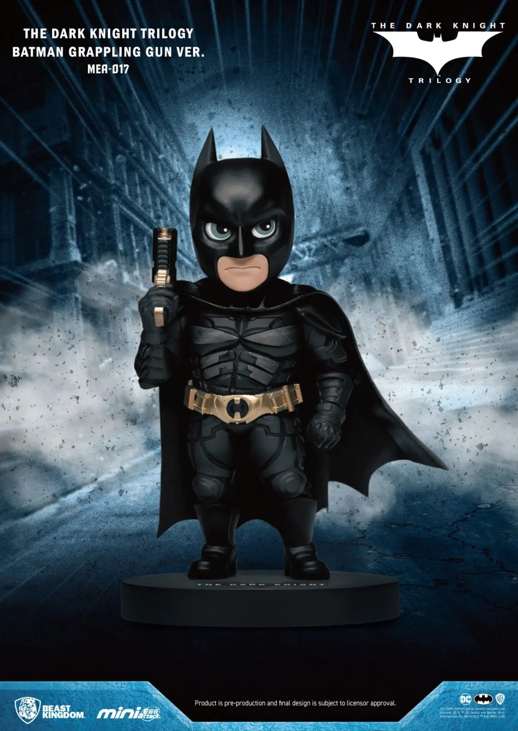 Dark Knight Trilogy Batman Grappling Gun Mini Egg Attack Figur 8 cm