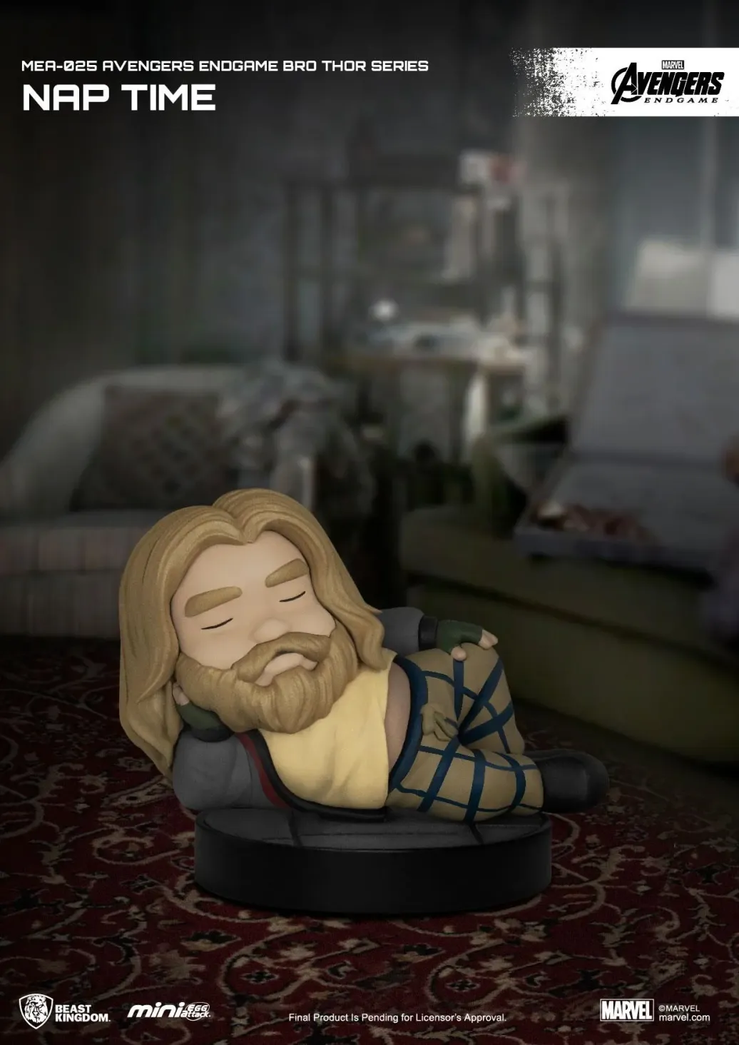 Avengers: Endgame Mini Egg Attack Figur Bro Thor Series Nap time 8 cm