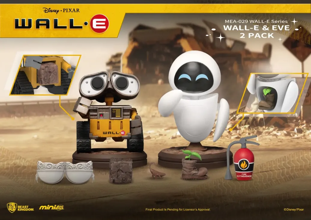 Wall-E & Eve Mini Egg Attack Figuren 2er-Pack Wall-E Series 8 cm