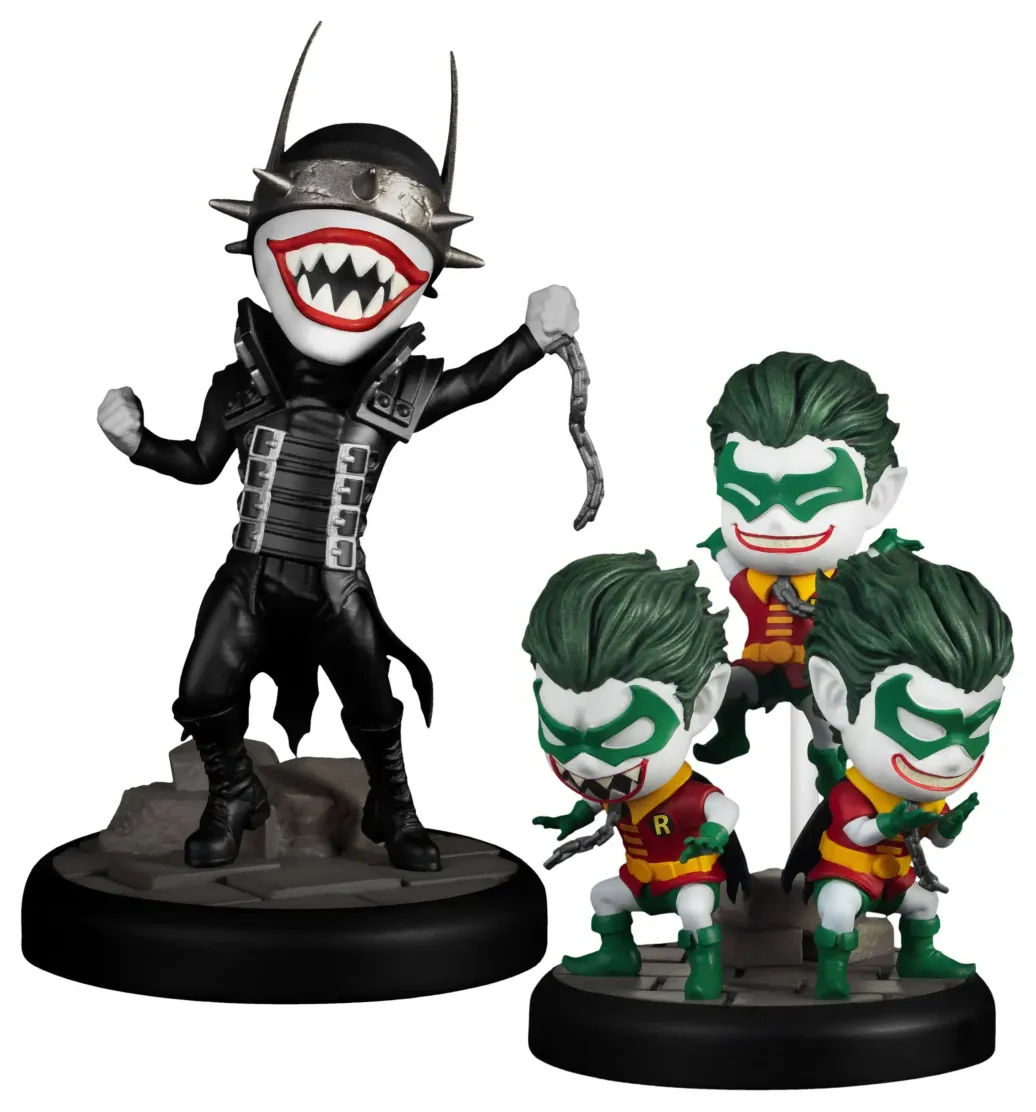 DC Comics Mini Egg Attack Figuren 2er-Pack Dark Nights: Metal The Batman Who Laughs & Robin Minions 8 cm