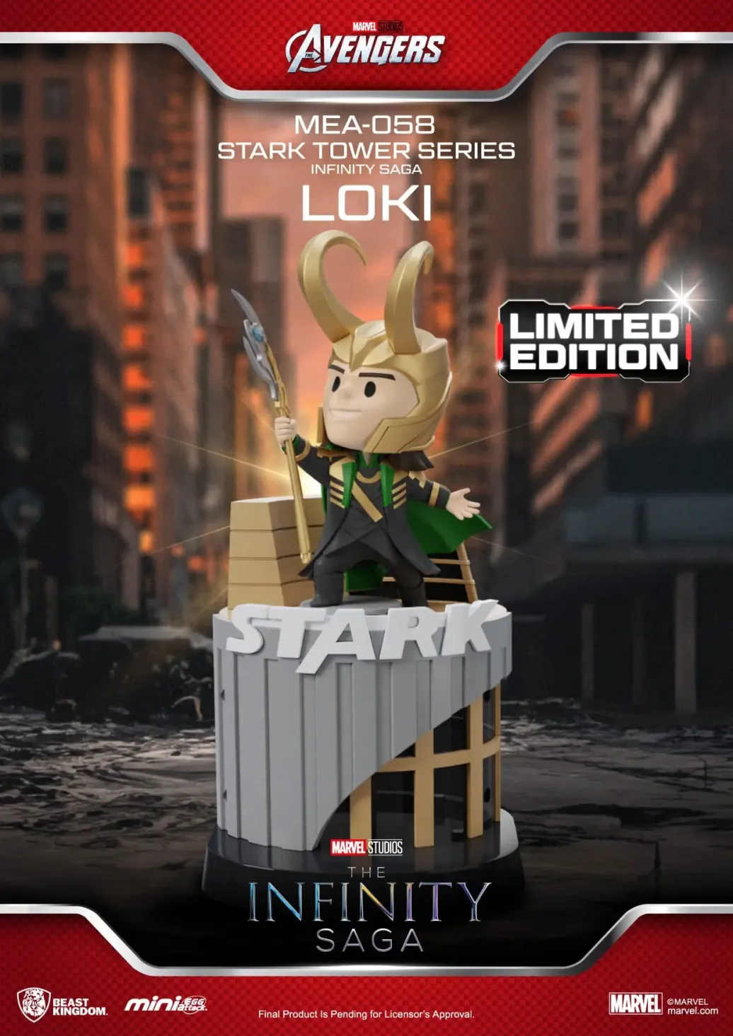 Marvel Mini Egg Attack Figuren The Infinity Saga Stark Tower series Loki 12 cm