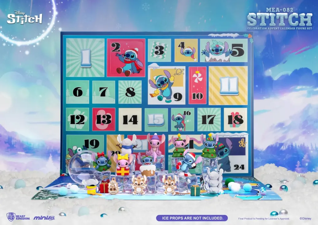 Lilo & Stitch Mini Egg Attack Adventskalender Stitch celebration Figure Set (Cookie) 10 cm