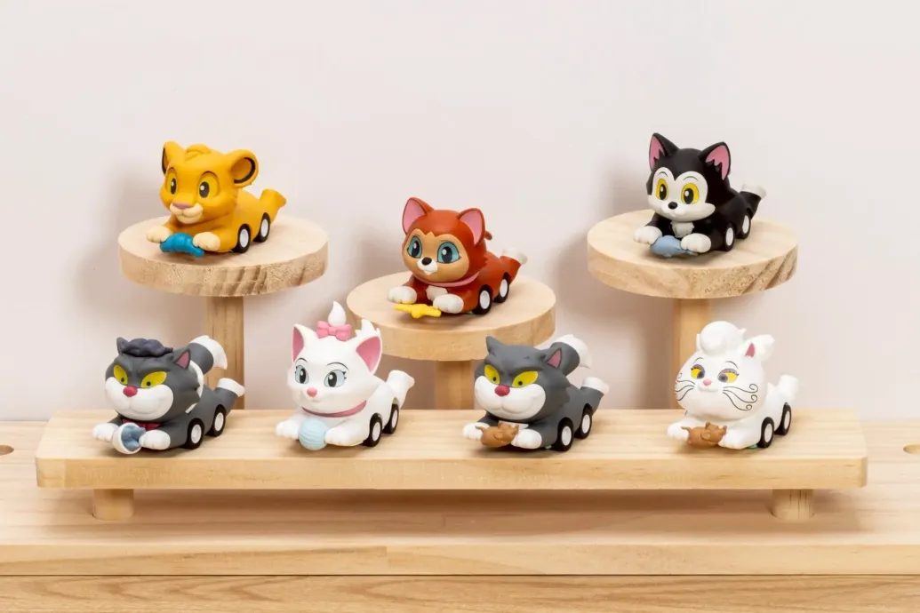 Disney Cats Mini Egg Attack Minifiguren Pounce & Go Series Blind Box 8 cm Sortiment (6)