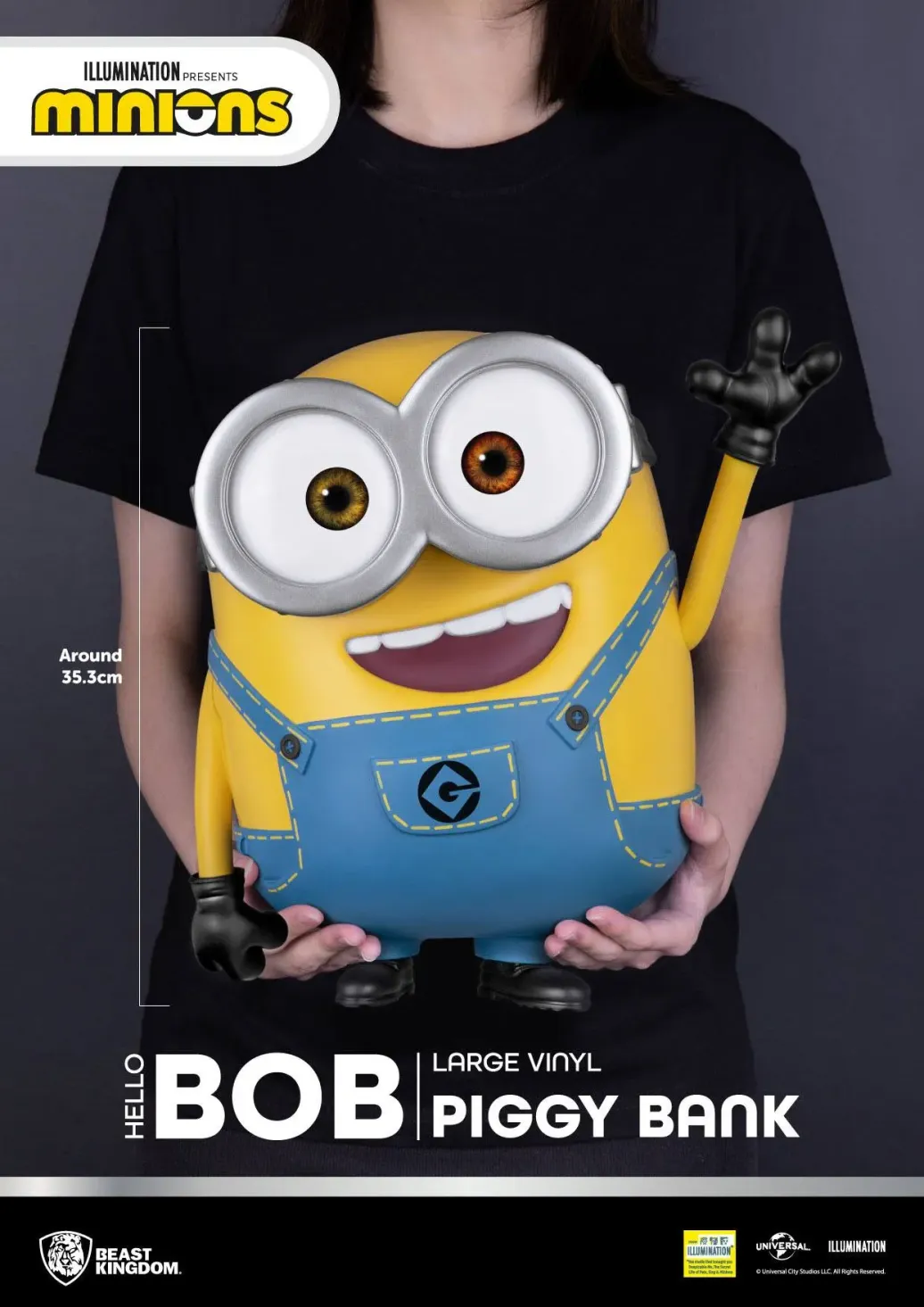 Ich Einfach Unverbesserlich Hello Bob Piggy Vinyl Spardose 35 cm